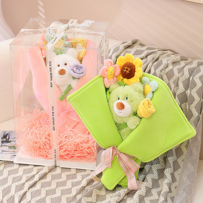 Un buon prezzo. Rose Bear Plush Bouquet - Unico regalo di San Valentino / compleanno per ragazza, moglie e migliori amici in linea