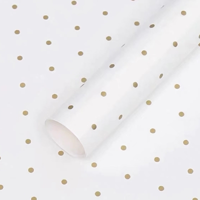 Un buon prezzo. Polka Dot Fresco Carta di avvolgimento floreale impermeabile Bouquet in stile europeo Imballaggio su ordinazione in linea