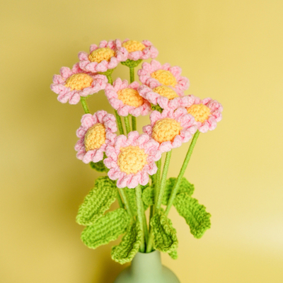 Un buon prezzo. Pile a maglia Bouquet di fiori di margherita a maglia Opzioni di colori multipli in linea