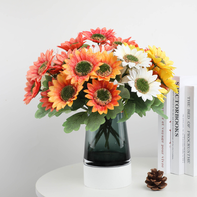 Un buon prezzo. Bouquet di girasole artificiale da 20x27 cm in plastica durevole per una bellezza duratura in linea