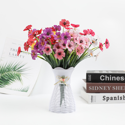 Un buon prezzo. Bouquet di fiori artificiali da 20x30 cm Fiore violato per matrimoni Fotografia di decorazioni domestiche a colori multipli in linea