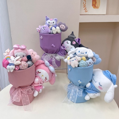 Un buon prezzo. Bocchetto di bambole di cartoni animati Kuromi Regalo creativo Regalo di compleanno Regalo di fiori per la ragazza Graduation Season Regalo di San Valentino in linea