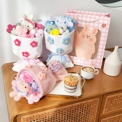 Un buon prezzo. Fiore e Coniglio Piatto di Giocattolo di Graduation Bouquet Perfetto Qixi Set regalo San Valentino in linea
