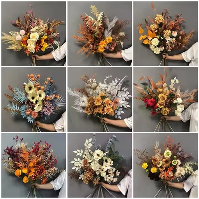 Un buon prezzo. Bouquet De Fleurs Artificielles Materiale Fiori artificiali per la decorazione casalinga del matrimonio Bouquet in linea