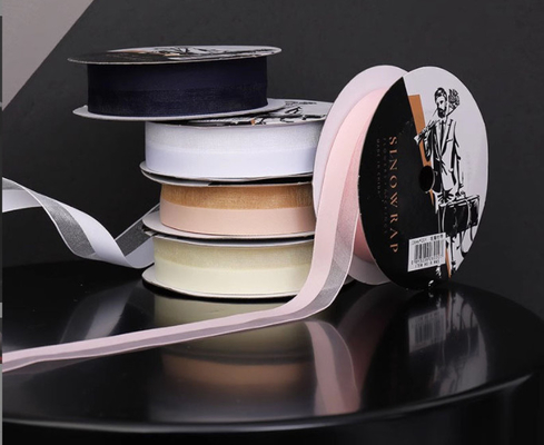 Un buon prezzo. Produttore 4cm Nastro rosa Nastro da matrimonio Nastro da regalo da fiore Cake confezionamento Nastro di tessitura all'ingrosso in linea