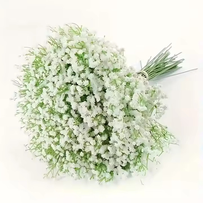 Un buon prezzo. SuperZ Respiro del bambino Fiori artificiali realistici Gipsophila Bouquets con festa di nozze Decorazione giardino Decorazione domestica per Pasqua in linea