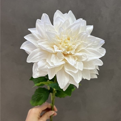 Un buon prezzo. Home simulation dahlia decorazione del tavolo da pranzo interno, fiori artificiali scena di matrimonio oggetti di scena fotografici in linea