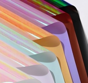 Un buon prezzo. Film d'illusione colorato Pellicola d'arte arcobaleno Carta di imballaggio di fiori in linea