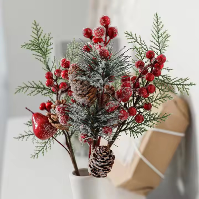 Un buon prezzo. Decorazioni natalizie Prodotti di decorazione di Natale Picchi Articulos Decorazione di schiuma artificiale Glitter di Natale Picchi di fiori in linea