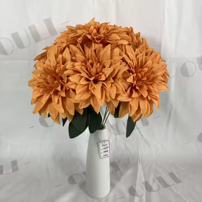 Un buon prezzo. Al dettaglio Decorazione artificiale di matrimonio seta 7 teste bouquet di dalia Fiore in linea
