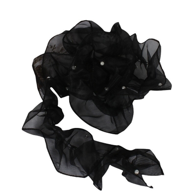 Un buon prezzo. 12cm perla organza piegate bordo volantino bordo specchio bordo nastro rete fiore rosa Fiore accessori di abbigliamento bocca in linea