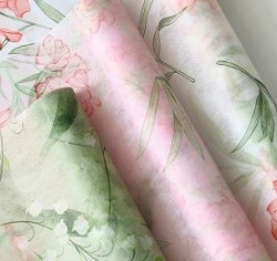 Un buon prezzo. Linglan, tessuto non tessuto, rivestimento stampato con carta da imballaggio floreale di alta qualità in linea