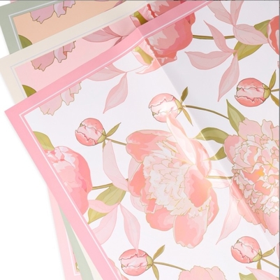 Un buon prezzo. Hera Paper Flower Goddess Peony Printed Paper Flower Art bouquet wrapping paper, popular waterproof Ouya paper pearlescent flower wrapping paper in linea