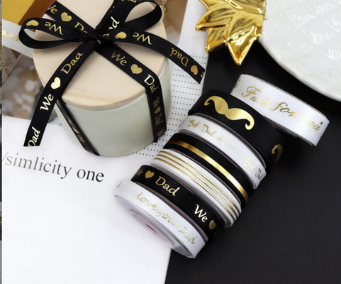 Un buon prezzo. Father's Day ribbons DIY accessories, decorative accessories, ribbon gift boxes, ribbons, flowers, cakes, baking packaging, ribbons in linea