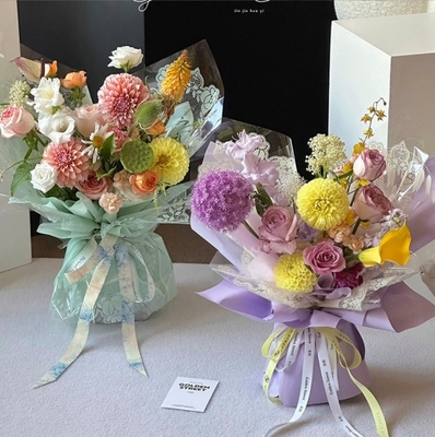 Un buon prezzo. Flower Love, Giornata del Popolo, pizzo piccolo, cellophane, bordo pizzo, waterbag, carta da fiori, negozio di fiori, materiale di imballaggio popolare del mazzo in linea