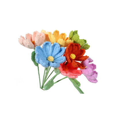 Un buon prezzo. Fabbricazione artigianale di filati a maglia Gesang fiore prodotto finito simulazione bouquet decorazione domestica ornamento creativo filati artigianali Gesang fiore in linea