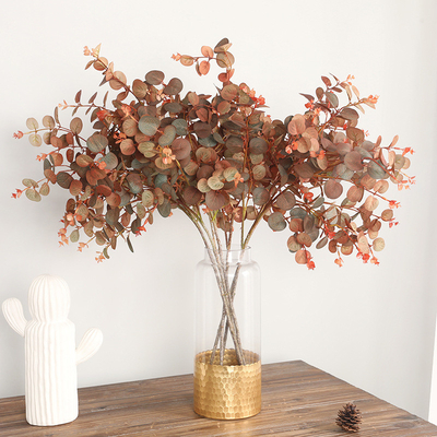 Un buon prezzo. La serie Keisen denaro Leaf desktop di casa è una pianta di simulazione di foglie di eucalipto autunnale giapponese in linea