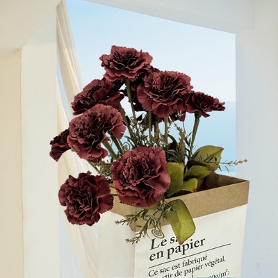Un buon prezzo. Simulated 13 Carnations, Large Bouquet, Home Furnishings, Hotel Wedding Decoration, Simulated Flowers, Silk Flowers, Artificial Flowers, Wholesale in linea