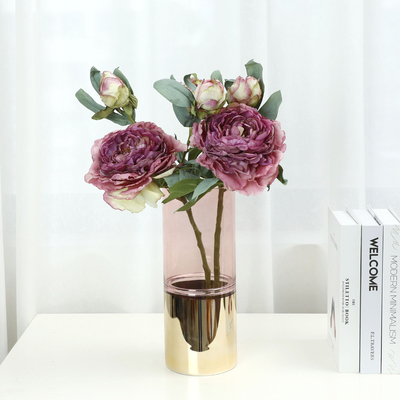Un buon prezzo. Di alta gamma 28 strati di bordo al forno fiore di peonia casa decorazione soggiorno fiori artificiali ornamenti di matrimonio fiori artificiali all'ingrosso in linea
