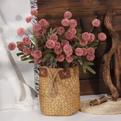 Un buon prezzo. Bocchetto di rose simulato, fiore di seta, fiore di plastica, fiore finto, decorazione del soggiorno a ramo singolo, fiore secco, decorazione del tavolo da pranzo, arte dei fiori rossi per il matrimonio in linea