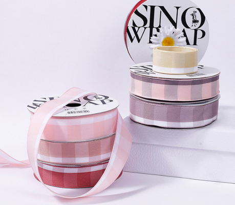 Un buon prezzo. Special Offer 2.6CM New Product Grid Ribbon Ribbon Accessories Decorative Ribbon Gift Box Baking Bouquet Packaging in linea