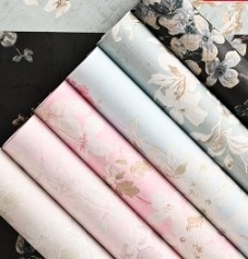 Un buon prezzo. Giada oro caldo fiore bordo arte impermeabile arrangiamento floreale fiore carta di imballaggio in linea