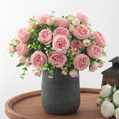 Un buon prezzo. Paesaggi primaverili, peonie in erba, fiori artificiali, peonie, rose, ornamenti per la casa, bouquet di nozze, segnali stradali, decorazioni da tavolo in linea