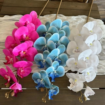 Un buon prezzo. Phalaenopsis fiori artificiali con un tocco di fascia alta, fiori artificiali per matrimoni e decorazioni domestiche, commercio estero transfrontaliero all'ingrosso in linea