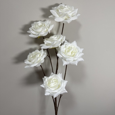 Un buon prezzo. Fiore Fake Simulazione Fiore 6 Testa Rose Bundle Casa Decorazione Salotto Fotografia Ricette Nozze Nozze Simulazione Fiore all'ingrosso in linea