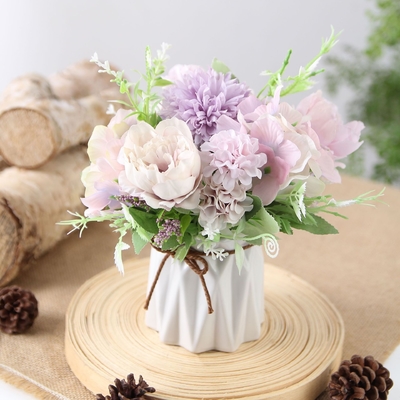 Un buon prezzo. Fiore artificiale di rosa di nozze di seta di fiori di fotografia decorazione della casa Nordic ins bouquet di nozze in linea