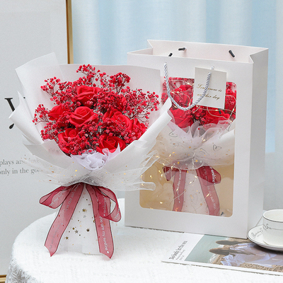 Un buon prezzo. Nuovo bouquet di fiori secchi da oltre confine Fiore eterno Bouquet di cielo stellato 520 regalo creativo per San Valentino in linea