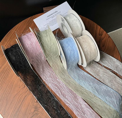 Un buon prezzo. 4cm/10m Nastro di piume nere per bouquet di fiori, design con nappe per decorazioni fai-da-te e materiali floreali in linea