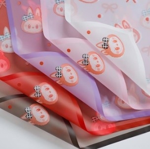 Un buon prezzo. Labubu Magic Edge Mist Paper Love Bow Flower Paper di imballaggio in linea