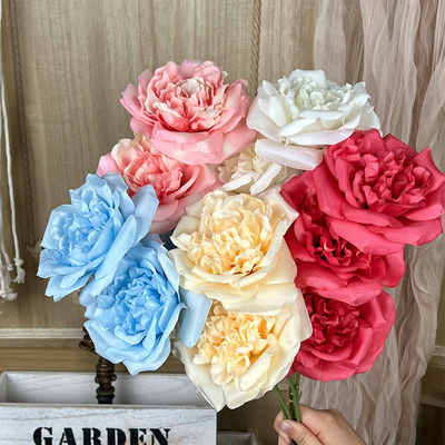 Un buon prezzo. Big Martin simulazione di rosa, falso bouquet di fiori, fiore di seta, fiore di plastica artificiale, decorazione di salotto di fascia alta, arrangiamento floreale di nozze in linea