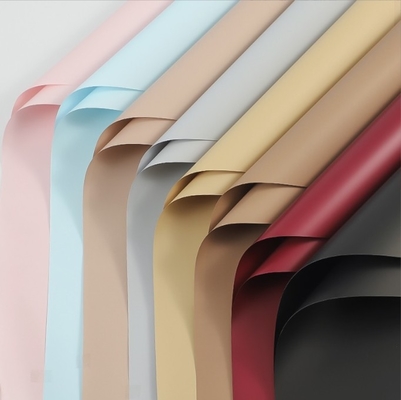 Un buon prezzo. Colore massello a doppio lato spessito non traslucido perlace in stile coreano primo amore fiore carta da imballaggio regalo mazzo materiale di imballaggio in linea