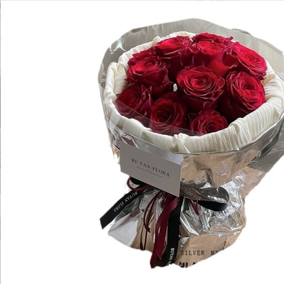 Un buon prezzo. Carta da rivestimento per fiori specchio d'argento, carta riflettente d'argento leggera, pellicola di stagno in PVC, imballaggio creativo per l'arte floreale in linea
