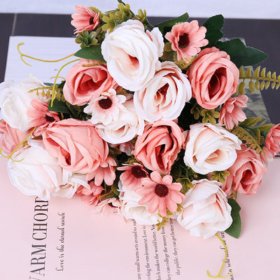 Un buon prezzo. Simulazione in stile europeo, fiori di nozze, adesivi per la fotografia di nozze, arrangiamento floreale, decorazione della casa, fiori di simulazione in linea