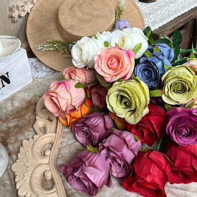 Un buon prezzo. 3 rose di perla, rose simulate, decorazione della sala nuziale, San Valentino, bouquet a mano, rosa a muro, fiori finti, creare scenario in linea