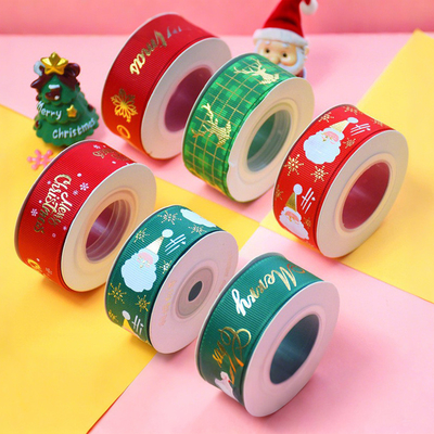 Un buon prezzo. Nastro di Natale personalizzato Artigianato fai da te con nastro a stampo caldo e decorazione ecologica in linea