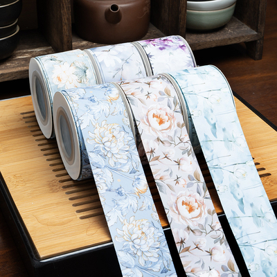 Un buon prezzo. Nastri per torte al forno in stile cinese con inchiostro, confezione regalo ecologica, bouquet di fiori e nastro per l'estinzione in linea