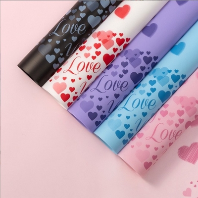 CARTA opaca AMORE fai da te carta da imballaggio floreale ispessita impermeabile negozio di fiori confezione regalo decorazione San Valentino arte floreale carta da imballaggio