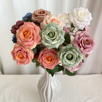 Un buon prezzo. Simulazione di 3 cavalli ubriachi, Rose di diamante, Guida per il matrimonio, Rose Bundle, Decorazione del soggiorno, Fotografia, Requisiti fotografici, Fiori falsi in linea