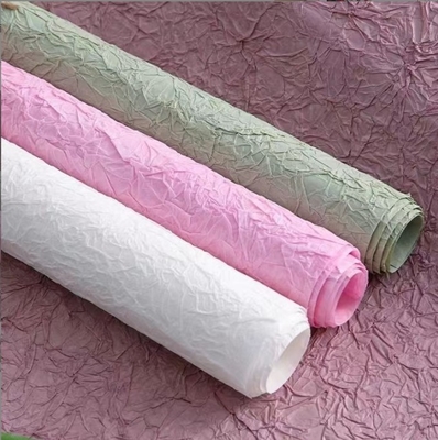 Un buon prezzo. Carta di avvolgimento per fiori in piatto fai da te in molti colori Tessitura di pietra fatta a mano Carta di rivestimento interno Perfetto per San Valentino in linea