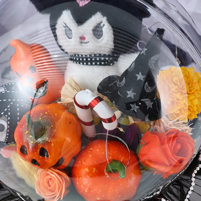 Un buon prezzo. Bouquet di Halloween transfrontaliero, popoball, capelli di zucca, bouquet di fiori di sapone, regalo fatto a mano per la ragazza e il migliore amico in linea