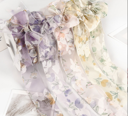 Un buon prezzo. Lavabile Qixi Festa di San Valentino Fiore Danza Nastro Fiore Fuso Fiore Nastro Fatto a Mano Diy Arco Decorazione Nastro Fiore Arte Bianco in linea