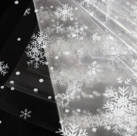 Un buon prezzo. Partysu Vetro trasparente per la neve Acqua resistente Fiore Fiore Carta di imballaggio Tempo di spedizione 30-45 giorni in linea