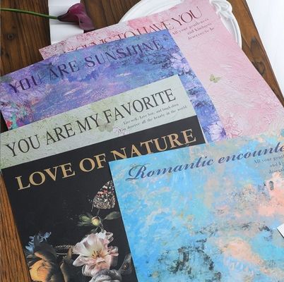 Un buon prezzo. Carta da imballaggio per bouquet con atmosfera artistica, pittura a olio, confezione di fiori, 35*50 cm, materiali e forniture per l'arte floreale in linea