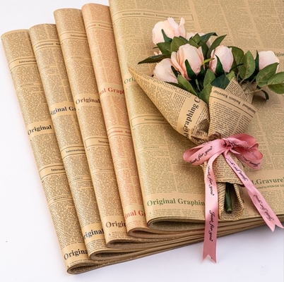 Un buon prezzo. Carta kraft vintage a molti colori per libro Imballaggio regalo Imballaggio bouquet Imballaggio fiori Imballaggio e giornali inglesi in linea