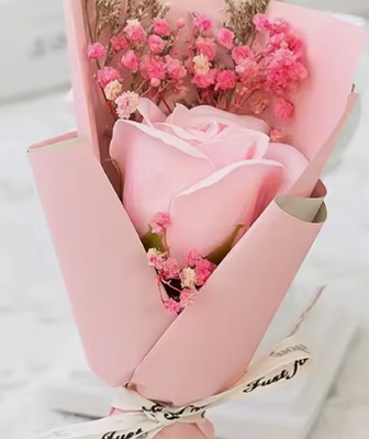 Un buon prezzo. Mini Sapone Rosa Bouquet Unico in Grosso Nozze e San Valentino Regali Sapone Seccato Fiori in linea