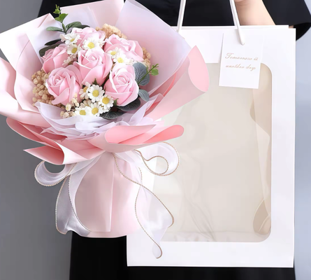 Un buon prezzo. Bouquet di fiori di sapone secco eterno Eco-friendly duraturo per la festa della mamma Giornata di San Valentino Laurea e matrimonio in linea